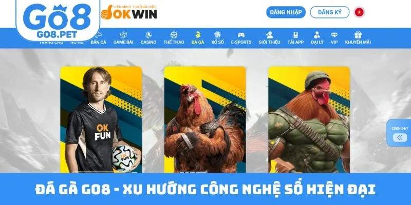 Đá gà GO8 - Xu hướng công nghệ số hiện đại